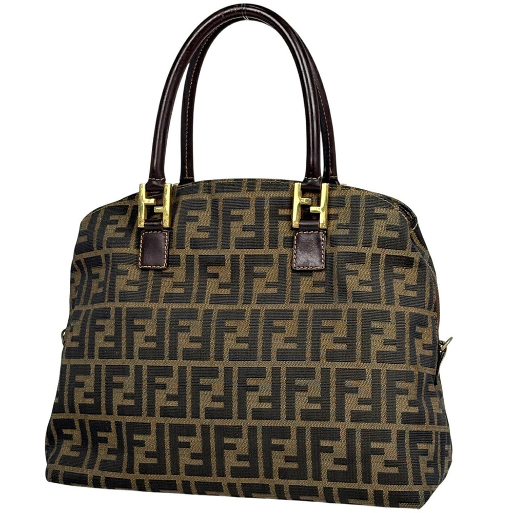 Fendi Zucca handbag canvas brown